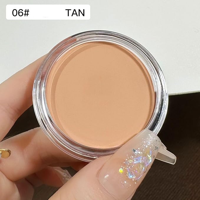 7 Color Solid Concealer Full Coverage Correcting Cream Concealer Waterproof Long-lasting Under Eye Concealer for Dark Circles Color Corrector Pro Concealer (Color 06)-VivaGrace Women
