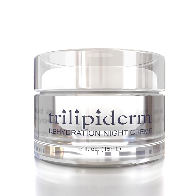 Trilipiderm Rehydration Night Crème .5oz Travel Size Night Rejuvenation with Anti-Aging Hyaluronic Acid and Retinol-VivaGrace Women