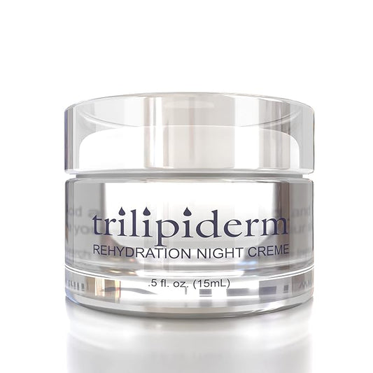 Trilipiderm Rehydration Night Crème .5oz Travel Size Night Rejuvenation with Anti-Aging Hyaluronic Acid and Retinol-VivaGrace Women