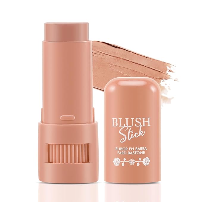 Cream Blush Makeup,Buildable Blush Stick for Cheeks,Matte Finish,Long Wear,Easy Application,Lightweight Multi Stick-VivaGrace Women