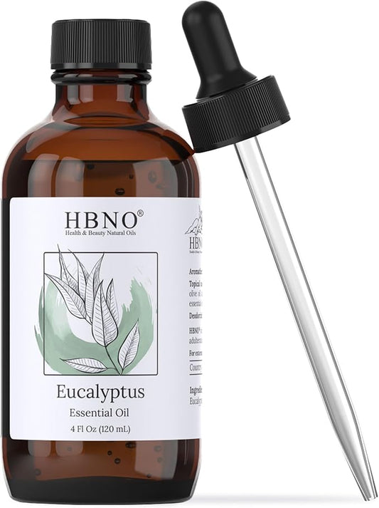 HBNO California Bottled Eucalyptus Essential Oil for Diffuser 4 fl oz (120ml) - Perfect Eucalyptus Oil Essential Oil for Aromatherapy & DIY-VivaGrace Women