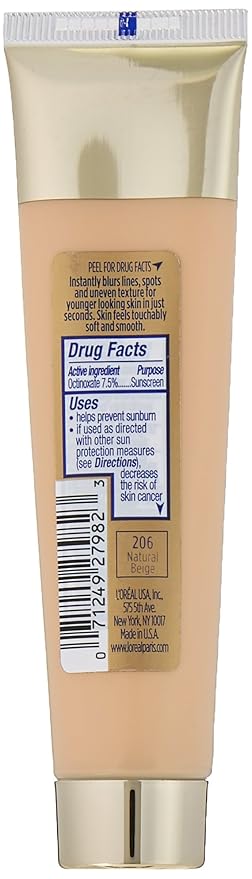 L'Oréal Paris Visible Lift Blur Foundation, Natural Beige, 1.3 fl. oz.-VivaGrace Women