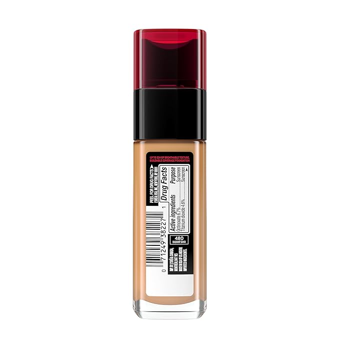L'Oreal Paris Makeup Infallible Up to 32 Hour Fresh Wear Lightweight Foundation, 480 Radiant Sand, 1 Fl Oz, Packaging May Vary-VivaGrace Women