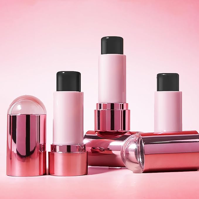 Color Changing Blush Stick for Cheek Lip, Black to Pink Jelly Clear Blush PH Temperature Change Magic Cream Blush Tinted, Lightweight Long Lasting Dewy Natural Glow Makeup for All Skin Tones-VivaGrace Women
