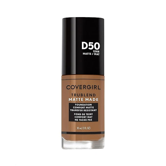 COVERGIRL TruBlend Matte Made Liquid Foundation, Deep Golden, 1.01 Fl Oz (Pack of 1)-VivaGrace Women