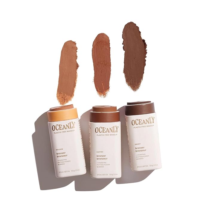 ATTITUDE Oceanly Lightweight Bronzer Stick, Titanium Dioxide-Free, EWG Verified, Plastic-Free, Vegan & Cruelty-free Makeup, Golden, 0.3 Ounces-VivaGrace Women