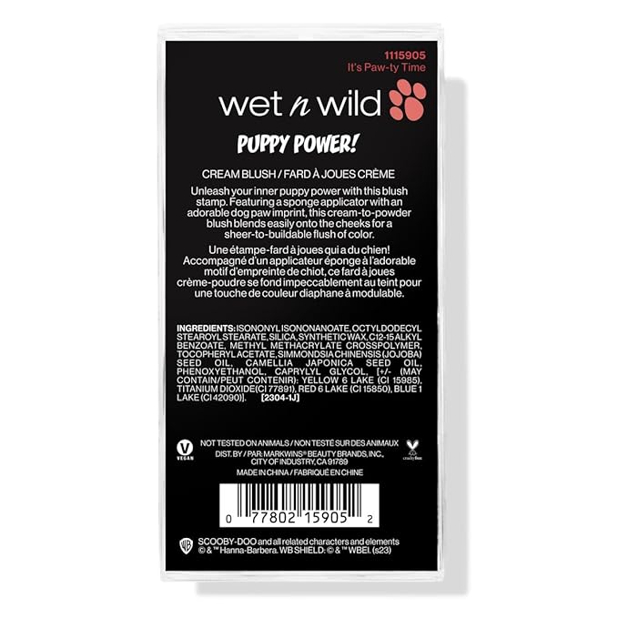wet n wild Scooby Doo Collection Puppy Power! Cream Blush - It's Paw-ty Time-VivaGrace Women