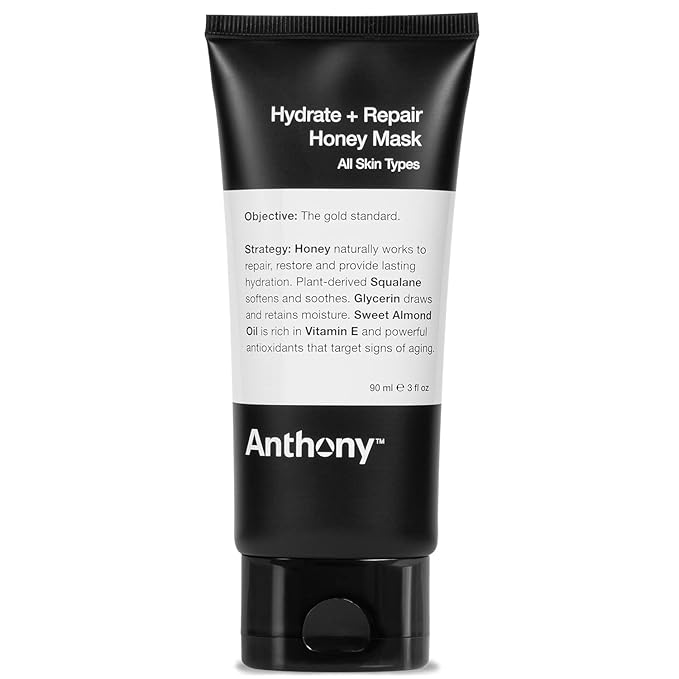 Anthony Hydrate + Repair Honey Mask, Stimulates Your Skin and Opens Pores with Honey, Vitamins C & E, Glycerin, Sweet Almond, Squalane, and Calendula, Soothes and Moisturizes Dry to Normal Skin - 3 Oz-VivaGrace Women