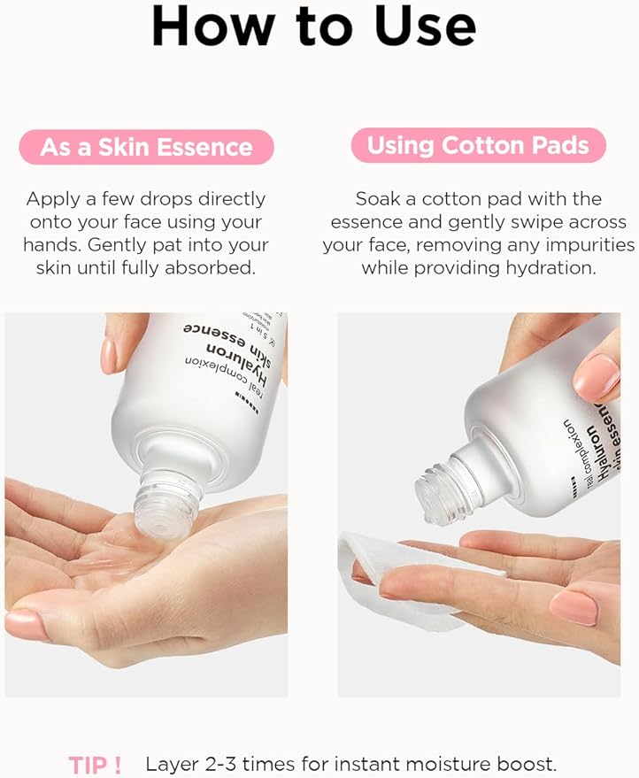 Hanskin Hyaluron Skin Essence, Hydrating Facial Astringent Toner for Dry, Dull, Sensitive Skin - Hyaluronic Acid Collagen Moisturizing Purifying Paraben-Free Korean Skincare [5.07 fl. oz.]-VivaGrace Women