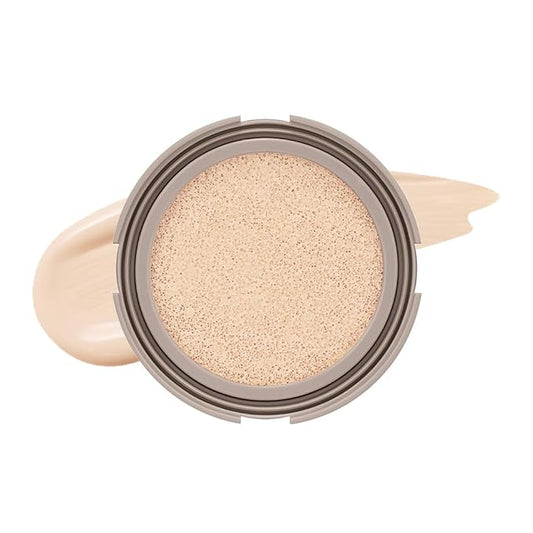 MOONSHOT KOREA Conscious Fit Cushion Foundation Flawless Coverage,Glass skin,Long-Lasting, Lightweight, Buildable Coverage,k-beauty (15N Cosmic Cream, [refill] Conscious Fit Cushion)-VivaGrace Women