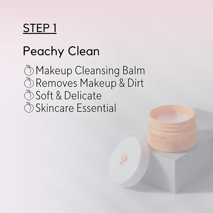 W7 Peachy Clean Makeup Removal, Aftercare & Cleansing Set - Remove Makeup, Moisturise & Soothe Skin and Lips - Including Sweet Dreams Overnight Lip Mask and Watermelon Wave Hydro-Glow Moisturiser-VivaGrace Women