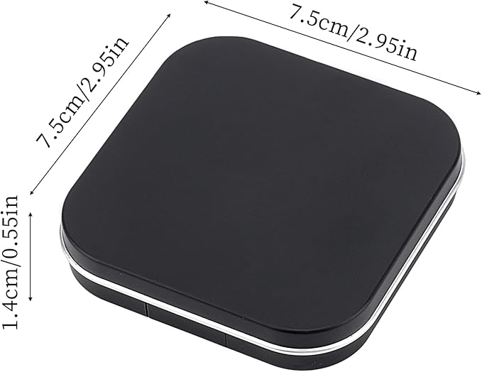 NICENEEDED 2 Pcs Empty Eyeshadow Palettes, 12 Grids Blush Pallet Makeup, DIY Lipstick Lip Balm Blusher Compact Containers Refillable Cosmetic Sample Storage Case Box with Mirror for Women-VivaGrace Women