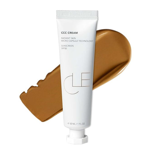 CLE Cosmetics CCC Cream (Warm Medium Deep 401 / SPF 50) - Color Correcting With Lightweight, Hydrating, Light to Medium Coverage Foundation - BB & CC Hybrid - 1 fl oz-VivaGrace Women
