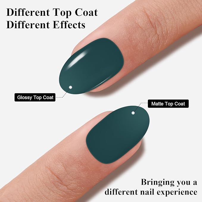 Imtiti Gel Nail Polish, Emma Emerald Green Gel Polish Soak Off Nail Art Manicure Salon DIY Nail Lamp Gel Nail Design Decoration at Home Gift for Women, 0.5 Fluid Ounces