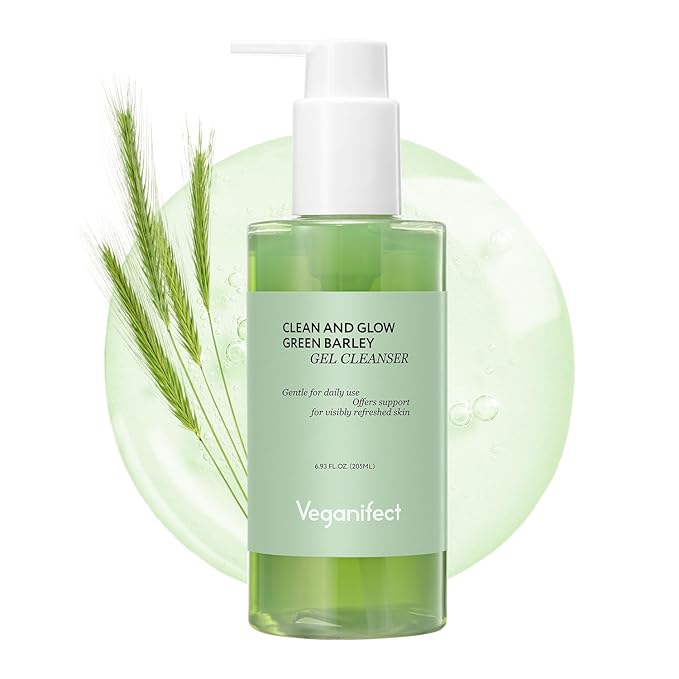 Gel Cleanser, Big Size, Gentle Exfoliation and Face cleanser for Sensitive Skin, Korean Skin Care, Vegan, 6.93 Fl Oz-VivaGrace Women