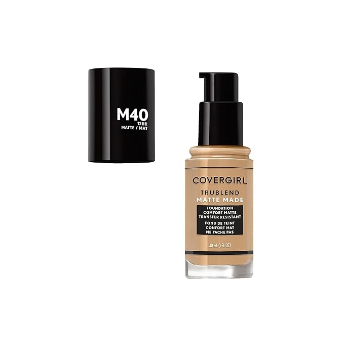 Covergirl Trublend Matte Made Liquid Foundation, T10 Golden Amber, 1 Fl Oz (Pack of 1)-VivaGrace Women