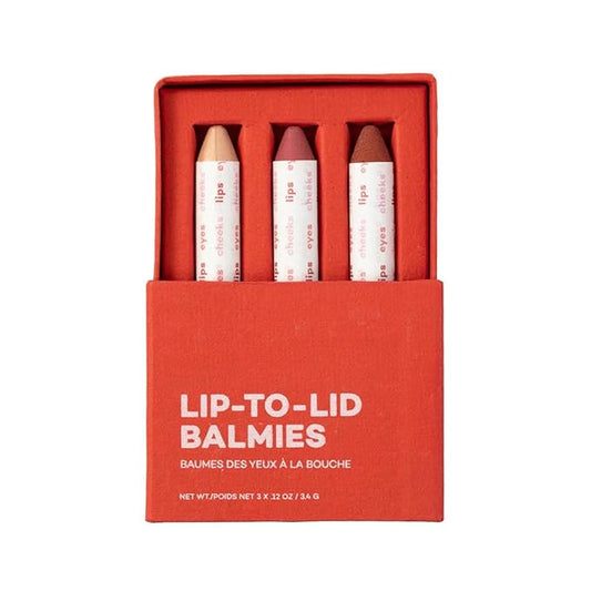 Axiology Multi Stick Crayons For Eyes, Lips, Cheeks Balmies Trio Gift Set Creamy Buildable Lightweight Moisturizing Blush Face Sticks Contour & Highlight All Day Wear Face Makeup (Of the Earth)-VivaGrace Women