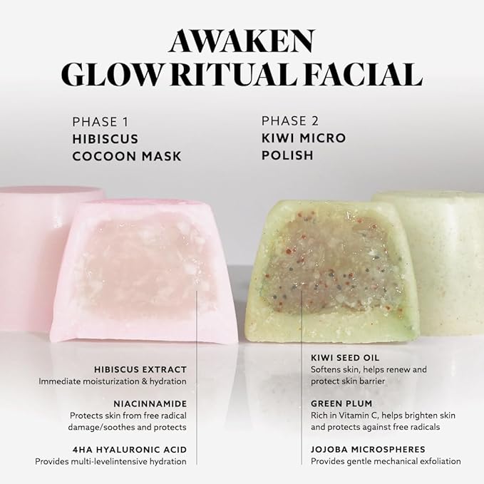 Hydrate & Soothe Beauty Collection, Activator with Awaken Facial & Vitamin B Concentrate, Face smoothing moisturizer, Skin Care Routine, For All Skin Type, Gift Bundle / Starter Kit-VivaGrace Women