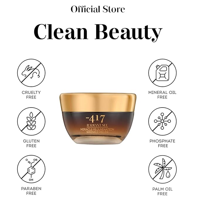 '-417 Dead Sea Cosmetics Miracle Rejuvenation Wrinkle Filler With Jojoba Oil & Collagen for Instant Visible Lifting and Smoothing - 100% Vegan-VivaGrace Women