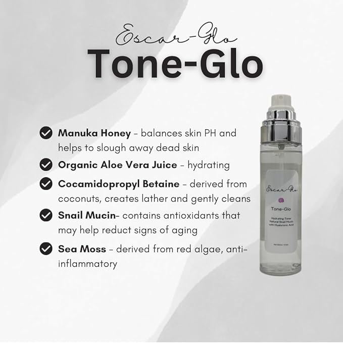 Trio Snail Mucin Unscented Cleanser, Toner and Moisturizer Skin Care Set, White-VivaGrace Women