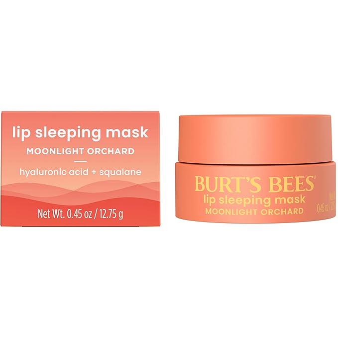 Burt’s Bees Moonlight Orchard Lip Sleeping Mask, With Hyaluronic Acid and Squalane Moisturizer To Instantly Hydrate Lips, Overnight Lip Mask, Lip Treatment, 0.45 oz.-VivaGrace Women