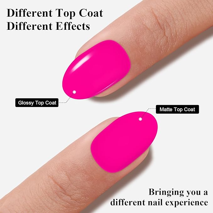 Imtiti Hot Pink Gel Nail Polish, 1 Pcs 15ml Hot Pink Color Gel Polish UV/LED Soak Off Nail Art Manicure Salon DIY Nail at Home Gift for Women,Bright Pink