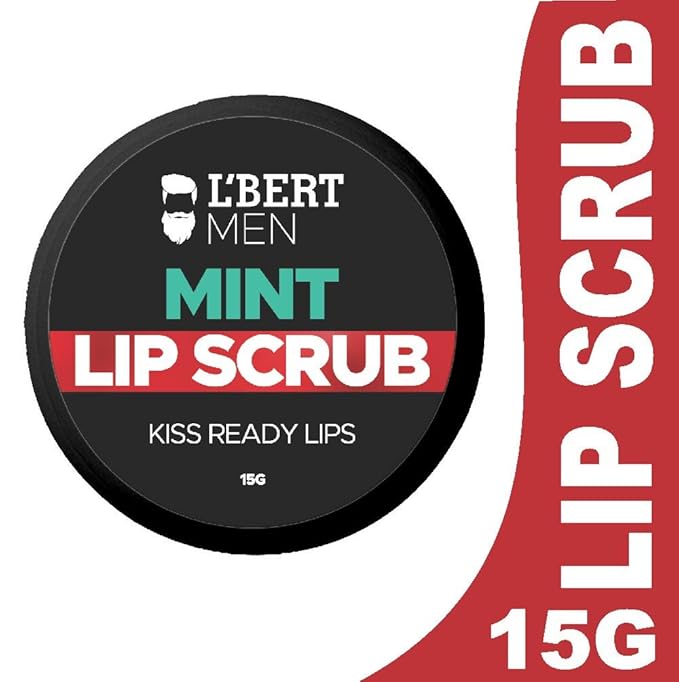 L'BERT Mint Lip Scrub, Kiss Ready Lips for Lightening & Brightening Dark Lips - 15 g-VivaGrace Women