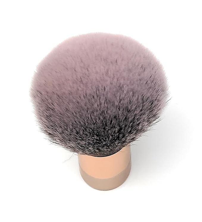 Luxurious and Large Soft Fluffy Powder Brush, Use as a Spray Tan Finishing Tool, Multipurpose Face and Body Barber and Beauty Tool, Large Kabuki Brush by BevyGold (Rosegold)-VivaGrace Women