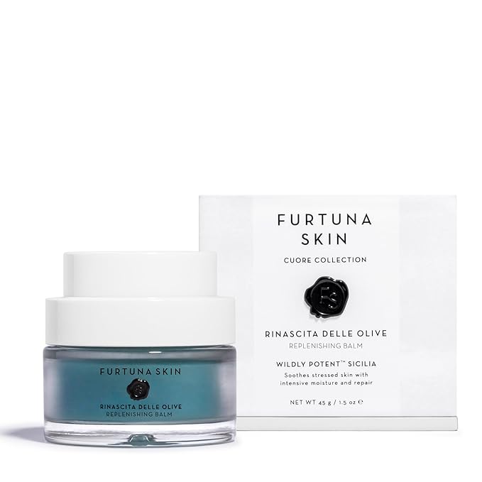 Furtuna Skin Olive Replenishing Balm - Intensive, Hydrating, Repair & Nourishment for Face, Neck, and Declotte - Organic and Vegan Ingredients, EWG Verified-VivaGrace Women