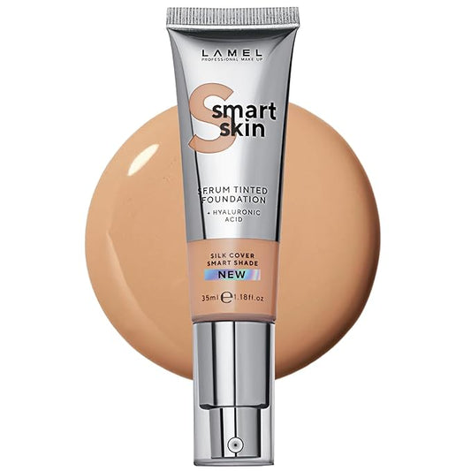Lamel- Smart Skin Serum Tinted Foundation - 405 Latte | Smoothens skin | Weightless texture| Blurs pores | All-day wear | 35ml-VivaGrace Women