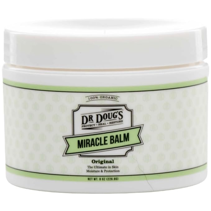 Dr. Doug's Original Miracle Balm – Hydrating, All-Natural & Toxin-Free Skin Care | Organic, Handmade Balm for Dry, Itchy Skin | Cruelty-Free & Paraben-Free Formula-VivaGrace Women