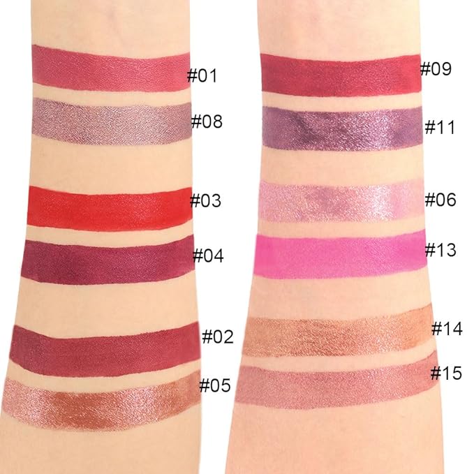 evpct 1Pcs Taupe Mauve Glitter Metallic Shimmer Diamond Lipstick Lip Gloss Stain Set for Women Long Lasting Waterproof, Mauve Purple Sparkle Glitter Matte long Wear Liquid Lipstick Lip Makeup Kit, 08#-VivaGrace Women