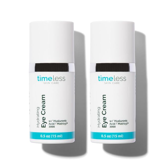Timeless Skin Care Hydrating Eye Cream - Skin Care Cream for Eyes with Hyaluronic Acid - Hydrating Beauty Product for Personal Care - 0.5 oz (Pack of 2)-VivaGrace Women