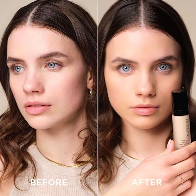 ARTDECO Perfect Teint Foundation - Soft Vanilla N°12 - Lightweight Liquid Formula - Medium to Full Coverage - Without Mask-Like Effect - Conceals Imperfections - Vegan Makeup - Hyaluron - 0.67 Fl Oz-VivaGrace Women
