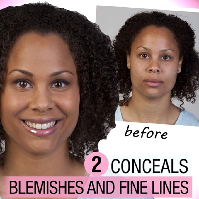 Magic Minerals by Jerome Alexander Jumbo Size Mineral Powder Foundation with Color Correctors, Antioxidant Skincare Formula (Medium Dark)-VivaGrace Women