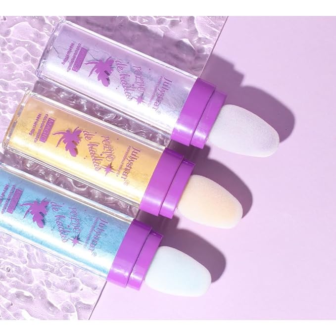 Highlighter Makeup Stick - Patting Powder, Body Glitter Fairy Dust Glitter Fairy Makeup Powder Stick Patting Powder Glitter Contour Blush Powder Face Brightens for Face Body Hair Makeup Kit - 3 PCS(b)-VivaGrace Women