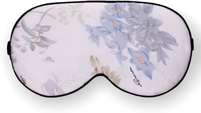 Feel 100% Pure Silk Eye Mask Sleep Eye Mask Eye Cover Eyeshade Sleeping Eye Mask Floral Colors (#30)-VivaGrace Women