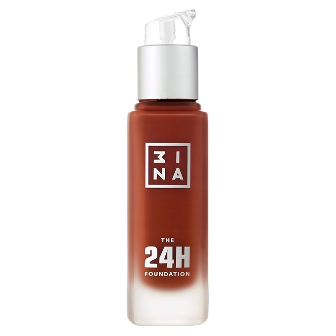 3INA The 24H Foundation 672-24H Long-Wearing Formula - Medium To High Buildable Coverage - Smooth Matte Finish - Expanded Shade Selection - Waterproof, Cruelty Free, Vegan Makeup - 1.01 Oz-VivaGrace Women