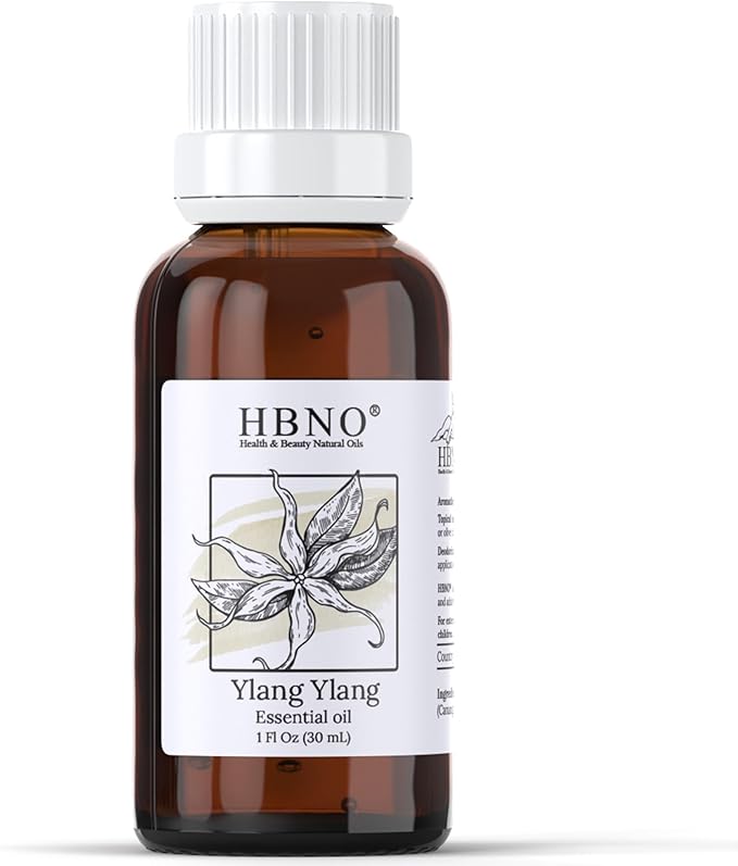 HBNO Ylang Ylang Essential Oil - 1 OZ (30 ml) Travel Size - Perfect for Aromatherapy, DIY, Candle Making, Soap Making, Diffusers-VivaGrace Women