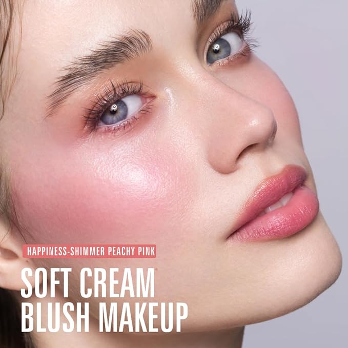 KIMUSE Soft Cream Blush Makeup, Liquid Blush for Cheeks, Weightless, Long-Wearing, Smudge Proof, Natural-Looking, Dewy Finish-VivaGrace Women
