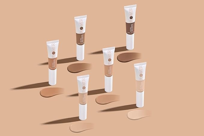 FLOWER BEAUTY By Drew Barrymore Get Real Serum Concealer - Brightens Skin + Blurs Blemishes - Hydrating Serum- Medium Honey-VivaGrace Women