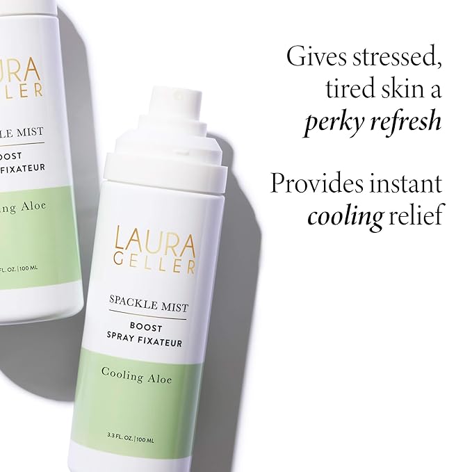 LAURA GELLER NEW YORK Spackle Mist Boost with Cooling Aloe - Long-Lasting Dewy Skin Makeup Setting Spray-VivaGrace Women