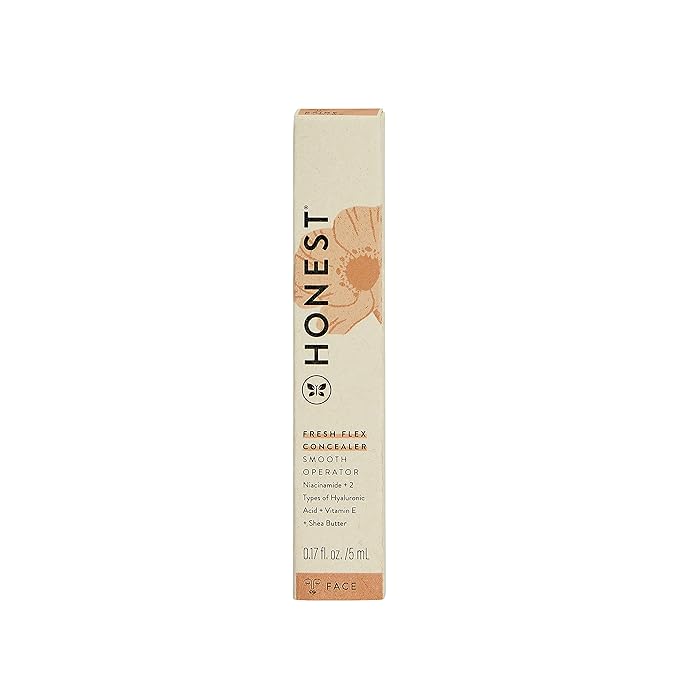 Honest Beauty Fresh Flex Concealer with Niacinamide + Vitamin E + Hyaluronic Acid | Vegan + Cruelty free | Beige, 0.17 fl oz-VivaGrace Women