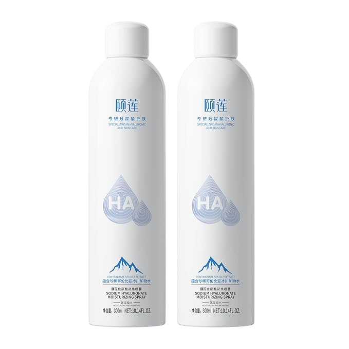 YILIAN Face Mist Natural Facial Spray with HA, Soothing and Calming Sensitive Skin, 10.14 fl. oz. 2 Packs-VivaGrace Women