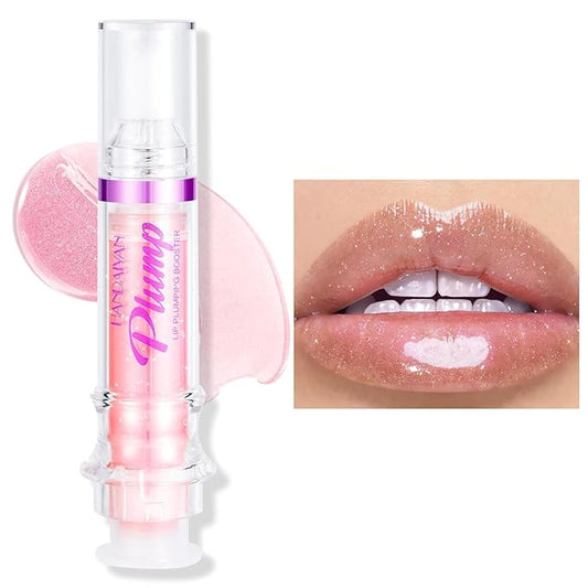 Natural Spicy Lip Plumping Booster Lip Plumping Oil，Lip Plumper Gloss, Ultra-Hydrating & Nourishing Plump and Pout Lip Plumper, Glossy Finish Fuller Lip Plumping Lip Gloss for Women Girls(02#)-VivaGrace Women