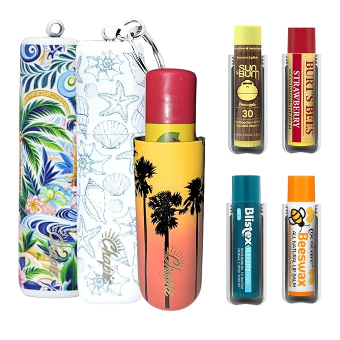 OG | Vacuum Insulated Lip Balm Keychain Holder, Prevents Melting & Messes | 3-Pack (Endless Summer)-VivaGrace Women