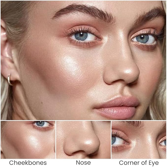 evpct 2in1 Face Shaping & Contouring Stick Cream Contour Concealer Bronzer Stick Makeup Kit for Beginner Face Highlighter Makeup Stick contorno maquillaje de maquillaje profesional, 01 NEW Fair-VivaGrace Women