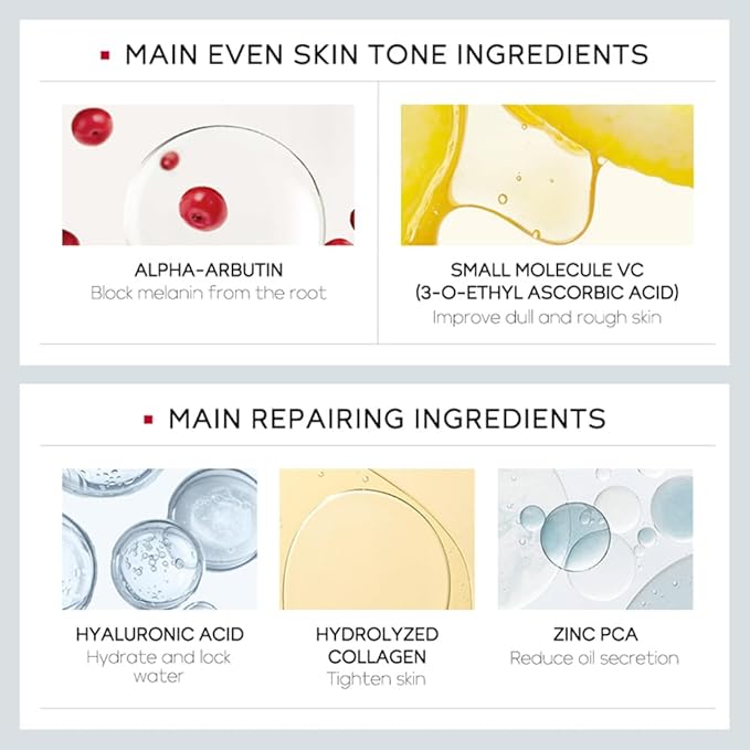 Niacinamide Skincare Set: 4pcs Beauty Kit with Cleanser, Toner, Serum, & Facial Cream - Hydrates & Evens Skin Tone - TSA-Friendly Travel Sizes, Perfect Gift for Women, Moms, & Teens-VivaGrace Women