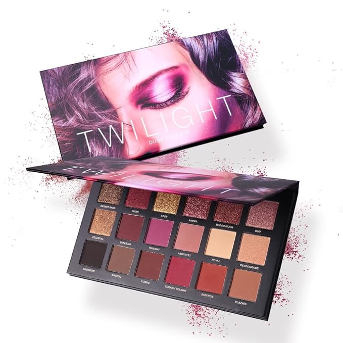 UCANBE Professional 18 Colors Eyeshadow Makeup Palette, High Pigmented 10 Matte + 7 Shimmer + 1 Metallic Glitter, Velvety Creamy Blendable Long Lasting Eye Shadow Pallets Makeup Set Kit-VivaGrace Women