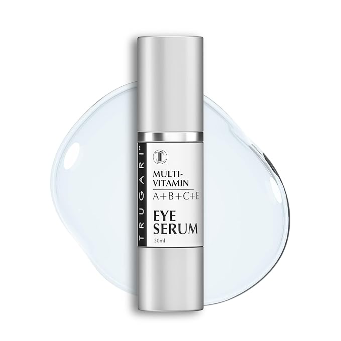 Eye Serum, Multi-Vitamin Skin Care Serum with Vitamins A, B, C and E, Rejuvenating Dark Spot Remover for Face and Under Eyes, Improves Age Spots, Fine Lines and Wrinkles, 30 ml-VivaGrace Women